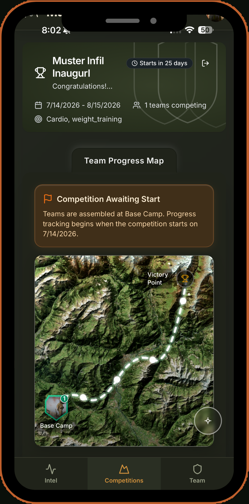 Team Progress Map